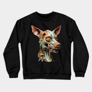 Zombie Dog Bill Sticker Crewneck Sweatshirt